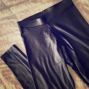 Faux leather leggings